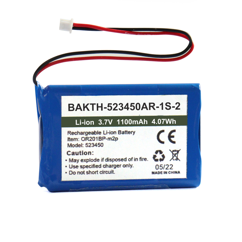 BAKTH Lithium Ion Battery Pack 1100mAh 523450 Battery from China ...